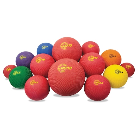 Playground Ball,14/St,Assorted,PK14